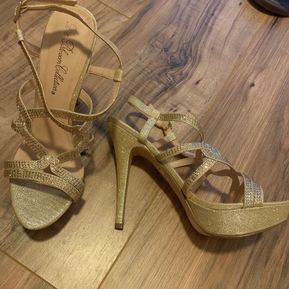 Gold De Blossom Collection heels